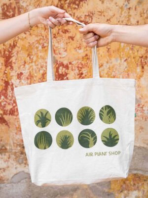 air plant shop canvas tote bag